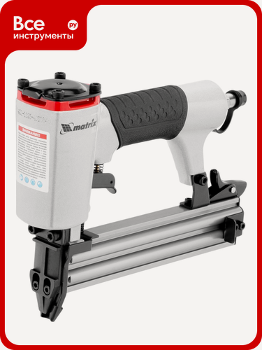 Изображение товара Пневматический нейлер для гвоздей MATRIX 57405 профессиональный инструмент с рапид‑соединением и воздушным штуцером