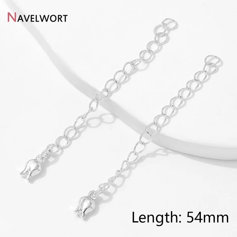 Цепочка для украшений NAVELWORT, 54 мм, Silver plated