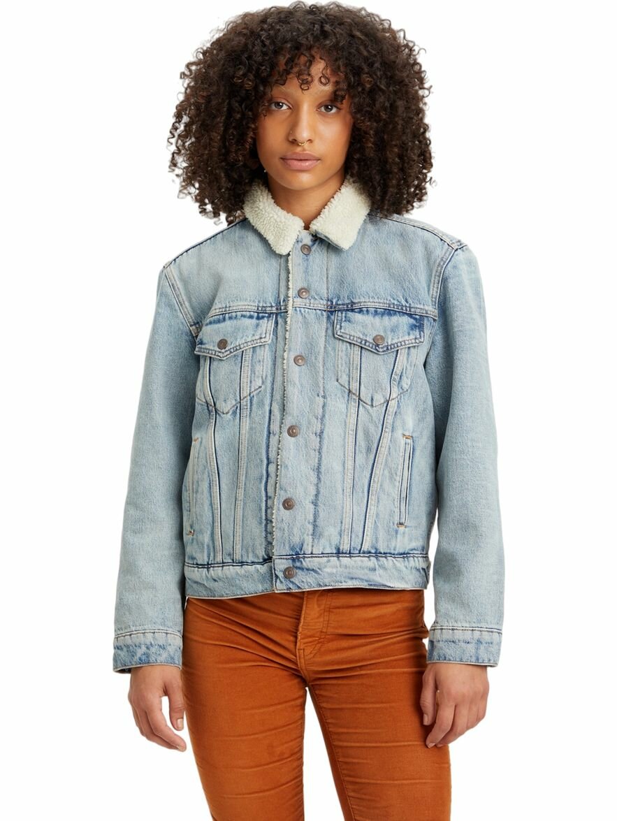 Куртка джинсовая Women Ex-boyfriend Sherpa Trucker Jacket