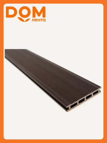 Изображение товара Доска террасная древесно-полимерный композит MultiDeck Шоколад 22х140х3000 мм