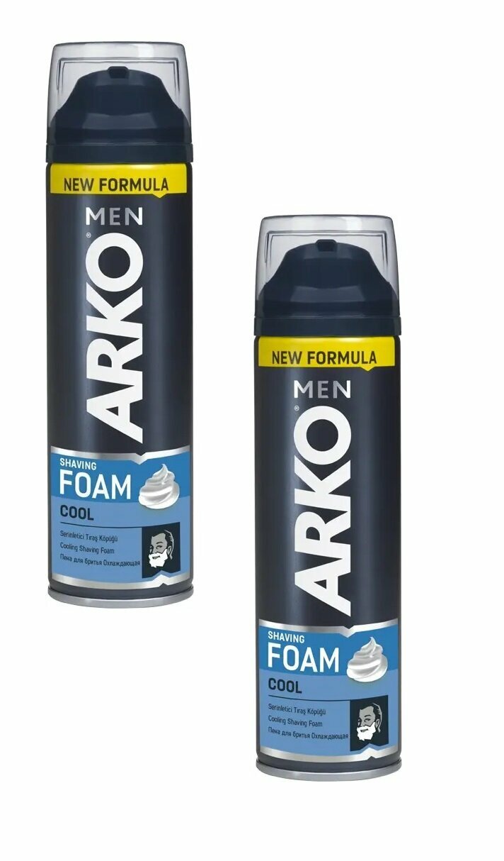 Пена Arko Men для бритья Cool, 200мл 2шт