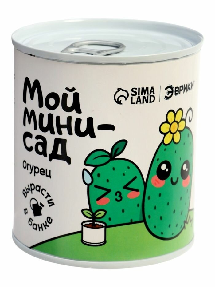 Набор для опытов Эврики "Мой мини-сад", огурец, комплектация включает семена и грунт