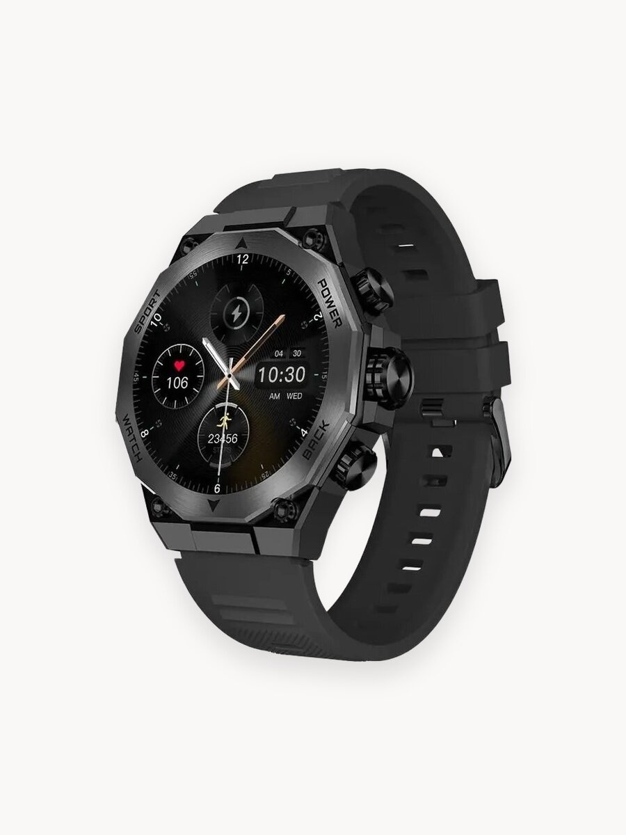 Смарт часы SmartX G5 AMOLED Ударопрочный корпус Влагозащита-IP68 черный