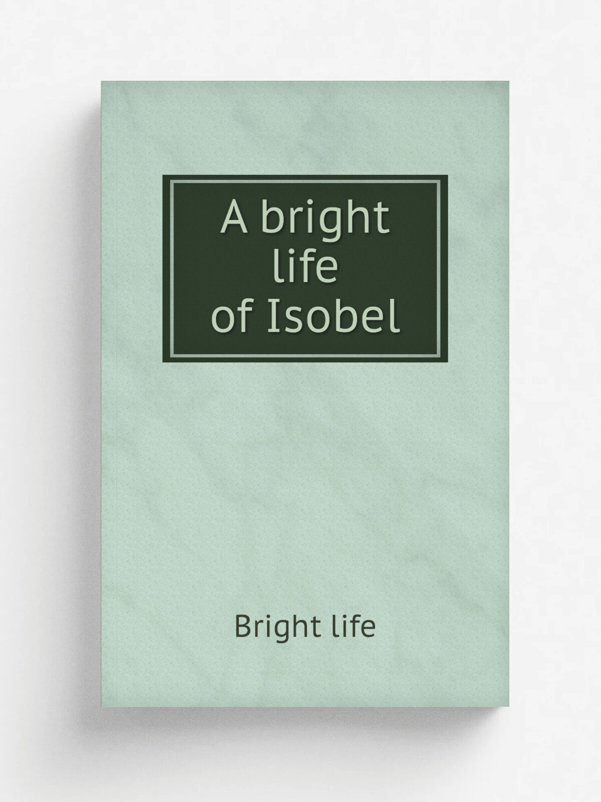 A bright life of Isobel | Bright life | 1881 | Репринт