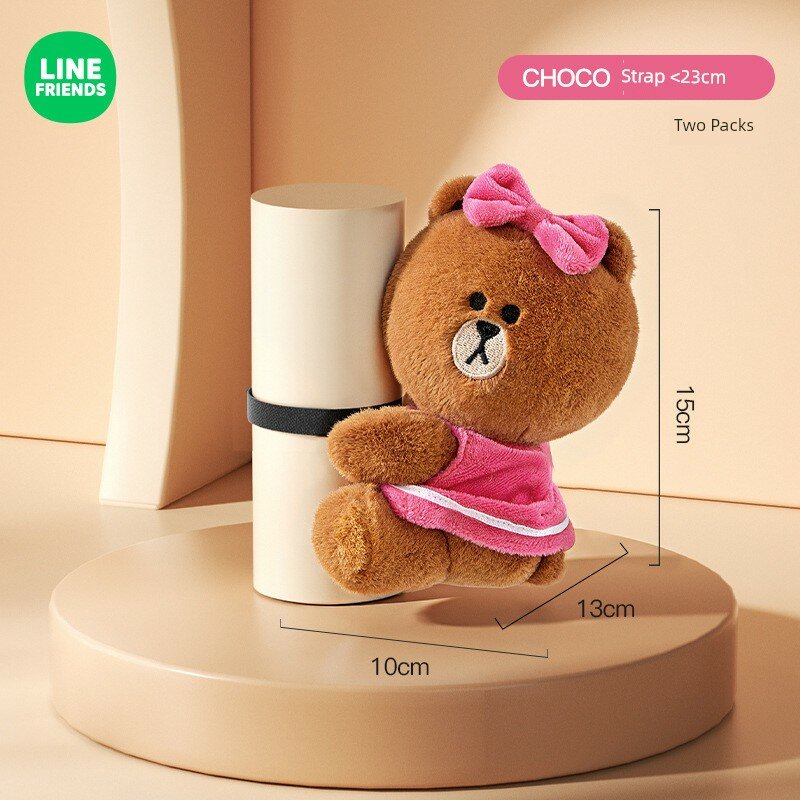 LINE FRIENDS шоколадный декоративный плашек для автомобильного прибора, подходит для внутреннего декора, прочный