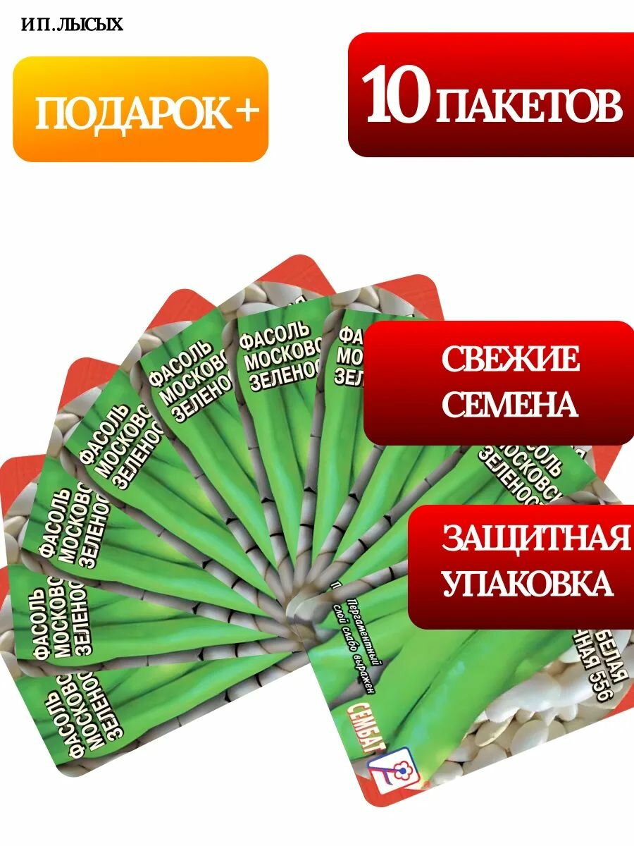Семена Фасоль "Московская Белая"