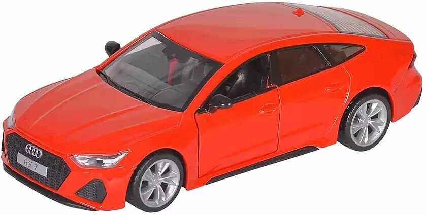 Модель машины MSZ / Metal Speed Zone "Audi RS7", масштаб 1:32, 14 см, свет, звук, инерция, красная