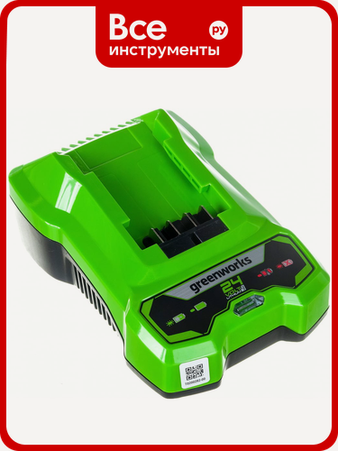 Изображение товара Устройство зарядное быстрое G24C4 24 В, 4 А GreenWorks 2946407, серый, 2 Ач, 4 Ач
