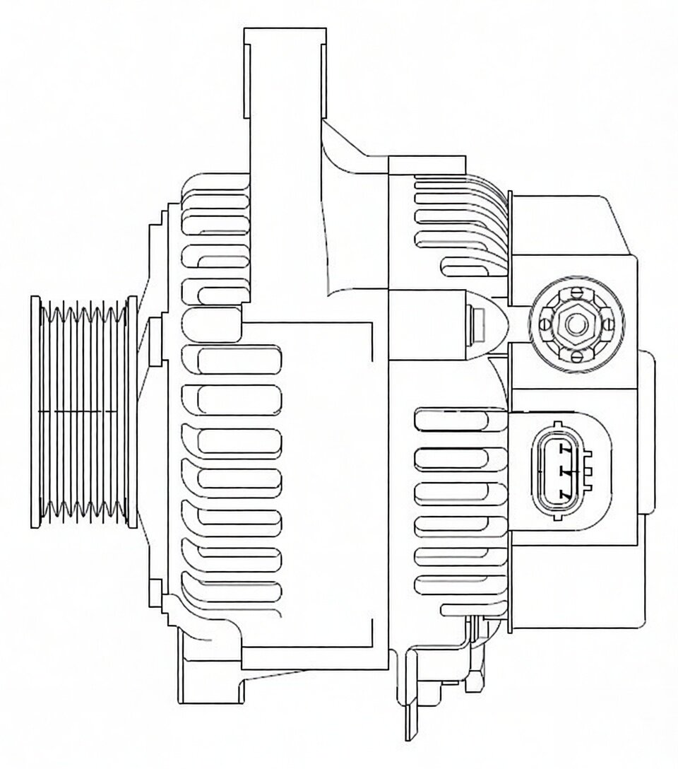 Генератор для а/м Toyota Corolla (01-) 1.4i/1.6i 80A (LG 1902) STARTVOLT арт. LG1902