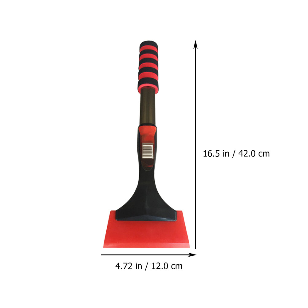 Лопата Для Снега Красная 12X42CM С Эргономичной Ручкой И Прочный Материал Без Царапин На Авто
