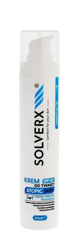 Крем для ухода за кожей Solverx Atopic Skin 3 в 1, 50 мл