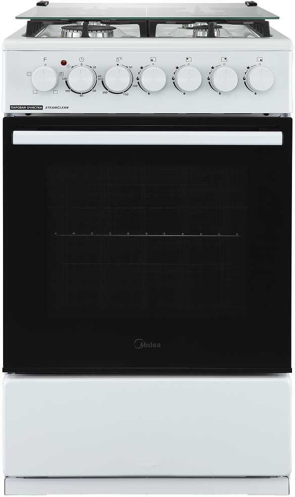 Плита Комбинированная Midea MFO-M4G20T4E(WH) 49.3см белый