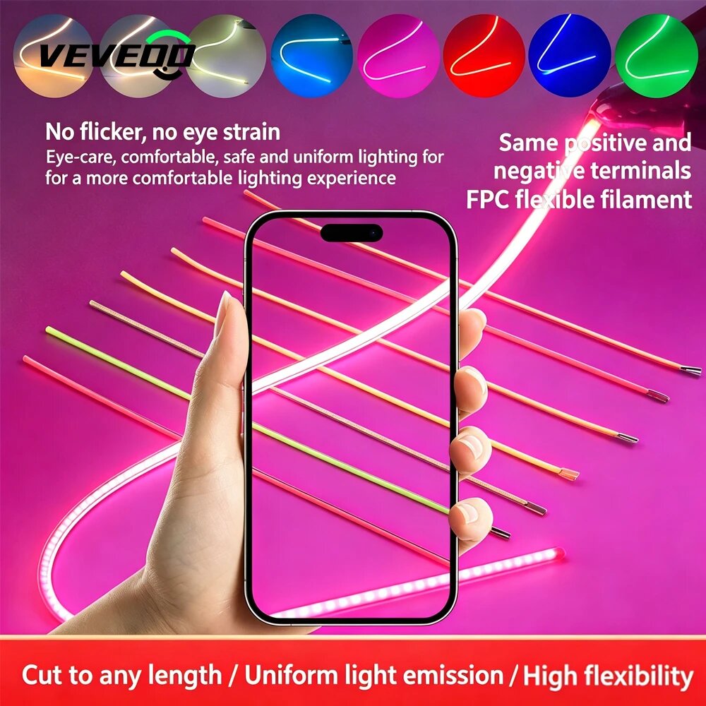 Светодиодная гибкая лента VEVEOO для декора green, 300mm