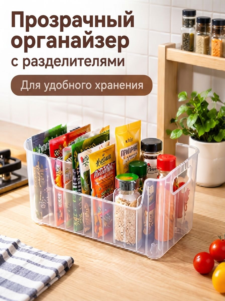 Банка для сыпучих продуктов 200 мл 1 шт пластик