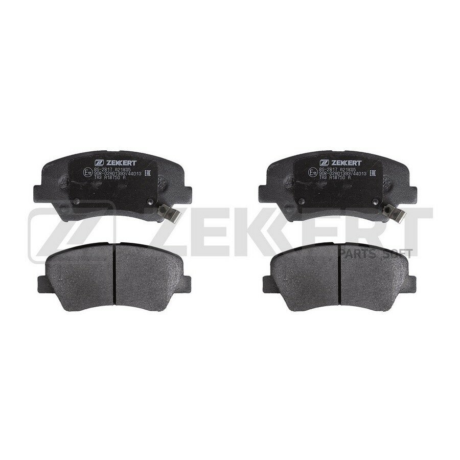 Колодки тормозные Hyundai Elantra 11-, Kia Ceed (JD) 12-, Kia Sorento 09-, Cerato 13- передние Zekkert ZEKKERT BS2817 | цена за 1 шт