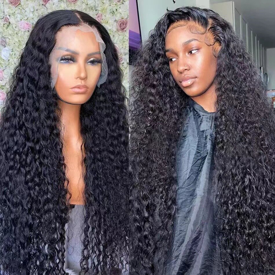 Полный кружевной фронтальный парик из прямых индийских волос 16 дюймов для европейских и американских женщин