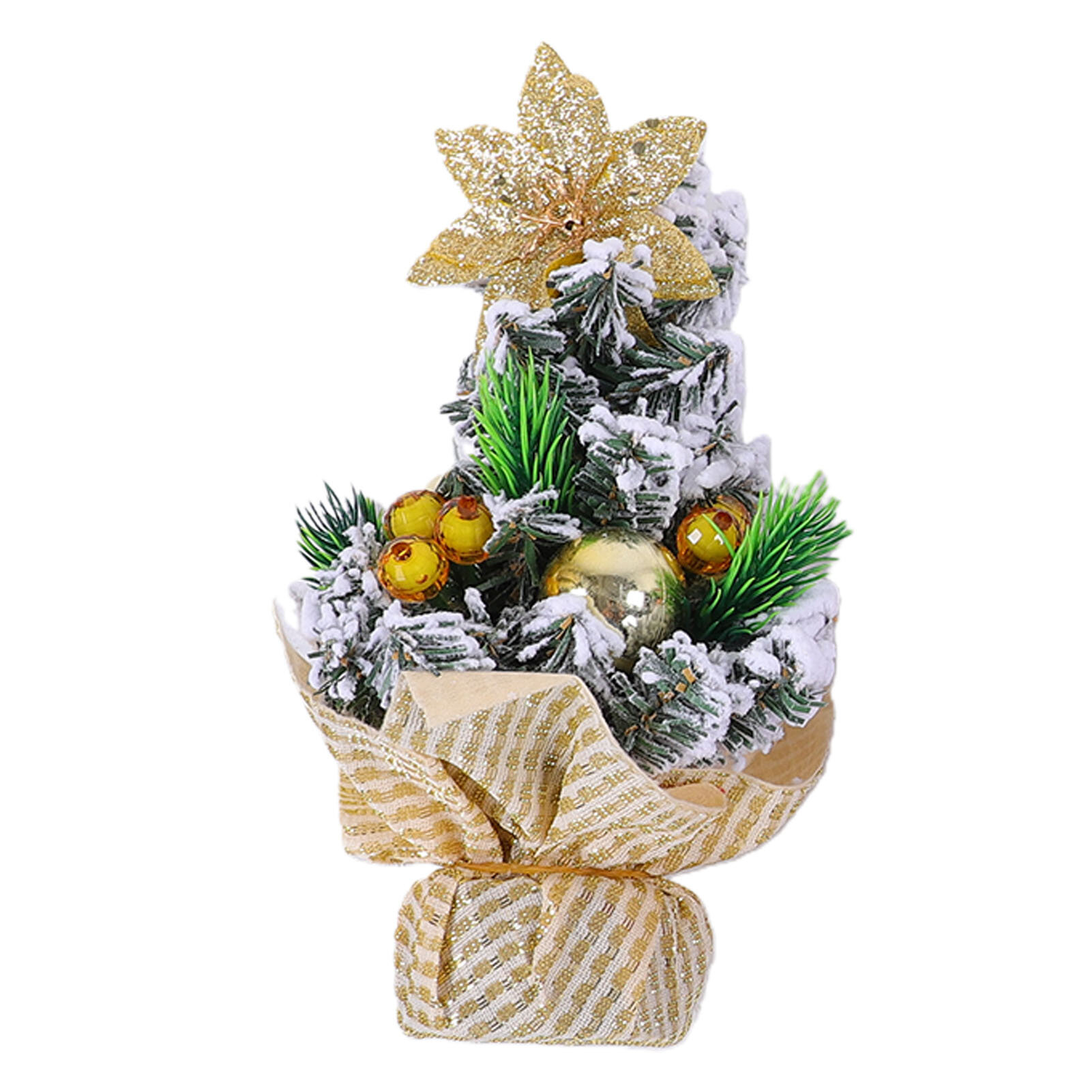 3шт мини-настольная елка 7,9 дюймов флокированная маленькая искусственная настольная елка для праздничной вечеринки