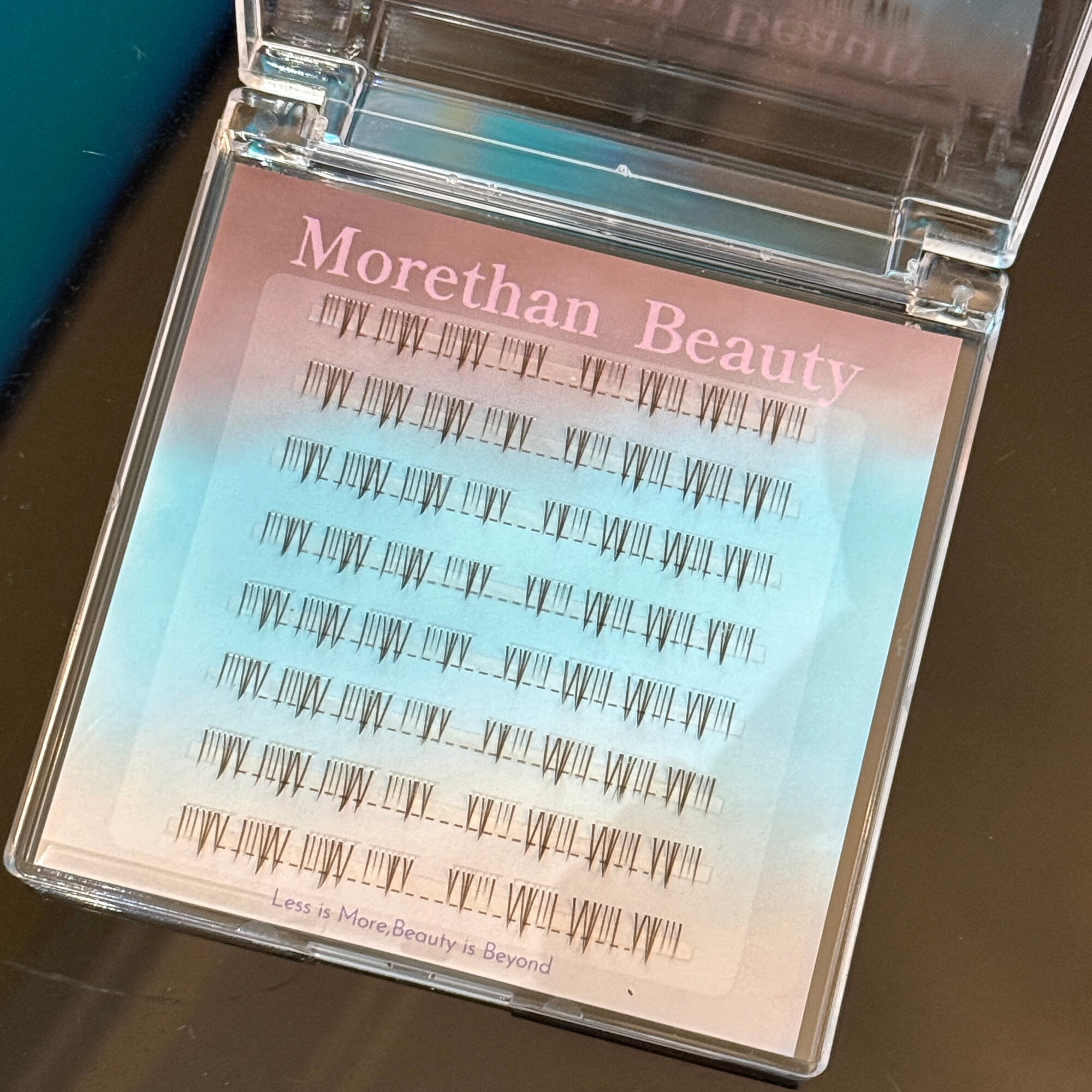 Оригинальные кофе-коричневые сегментированные нижние ресницы Morethan Beauty для естественного взгляда, 1 пара