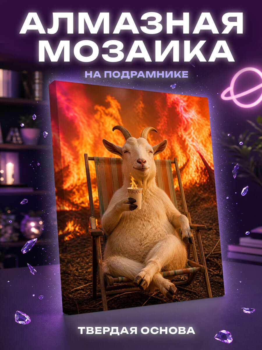 Алмазная мозаика Спокойствие среди огня