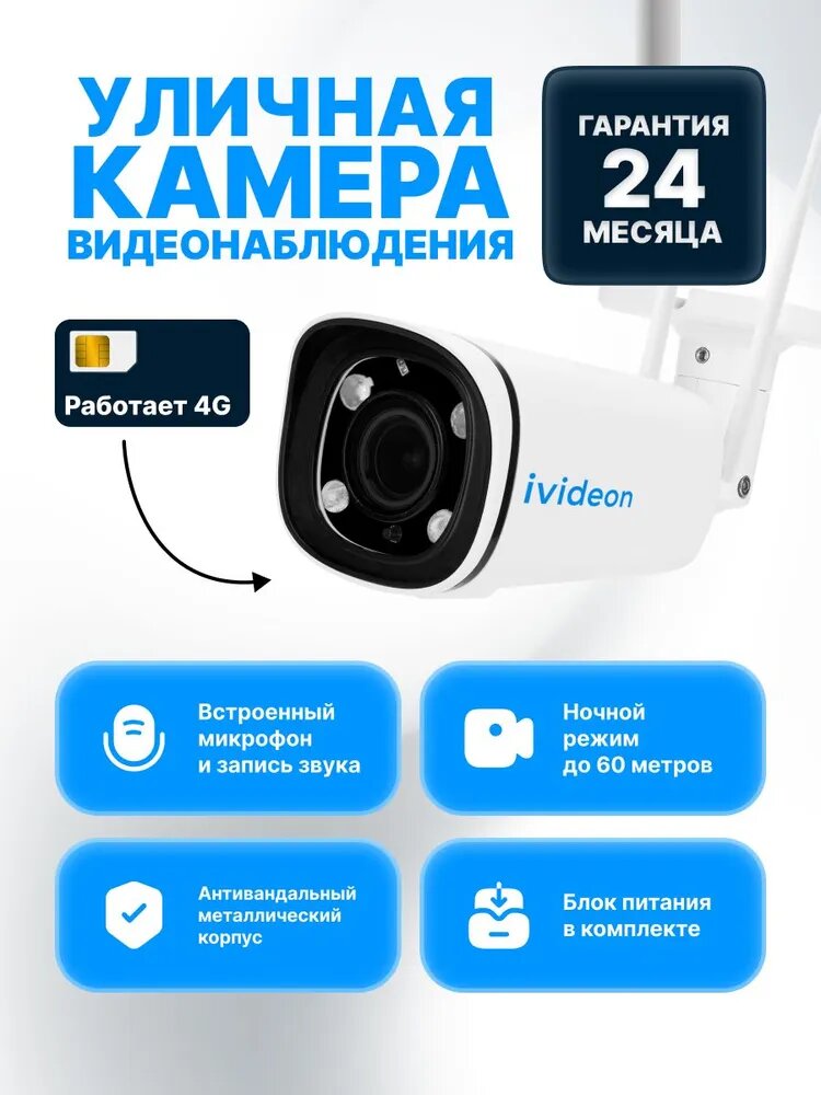 Камера видеонаблюдения 4G Ivideon-3260F-MSD4G