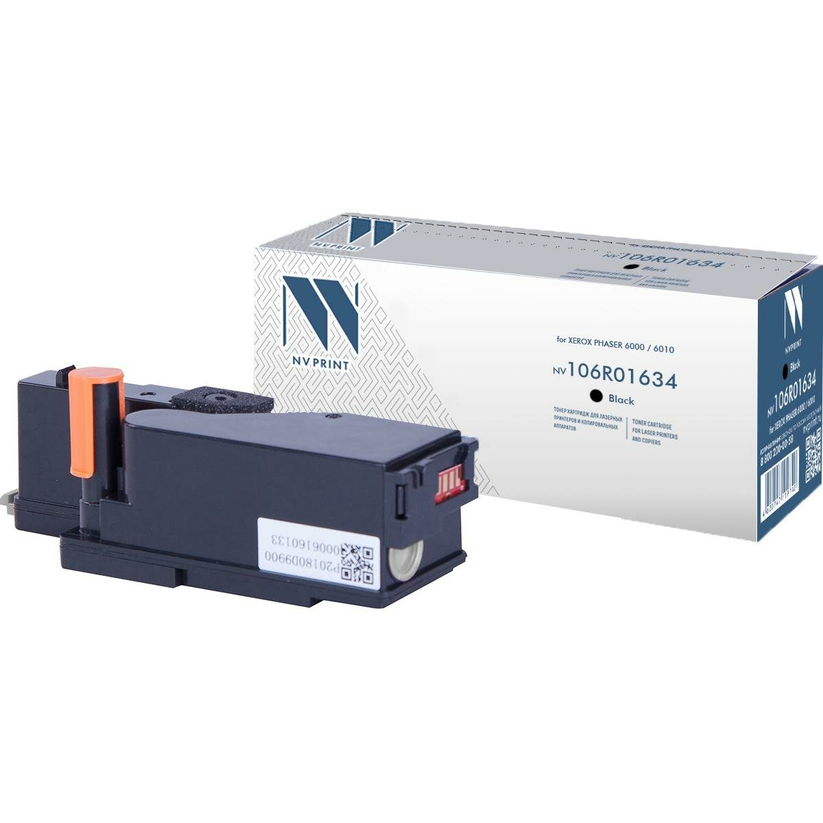 Картридж NV Print 106R01634 чёрный для Xerox Phaser 6000/6010/ WorkCentre 6015 совместимый (2К) (NV-106R01634Bk)