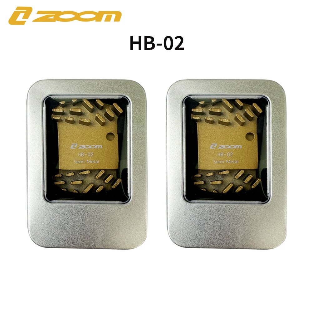ZOOM Охлаждающие тормозные колодки HB-02 2 коробки совместимые с горными велосипедами