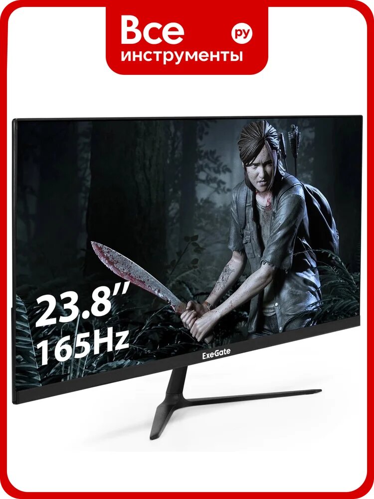 Монитор ExeGate игровой с аудио 23.8 165 Гц Combat EG2407CA IPS LED Grade A+, FHD, 1920x1080 165Гц, 16:9, 300cd/m2, 1000:1, 178/178, 1ms, Speakers, HDMI, 298710
