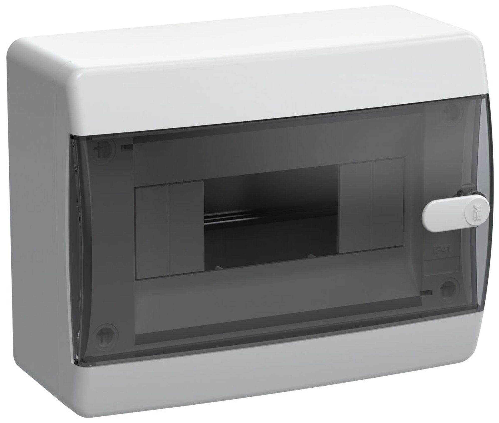 UNION Compact Корпус пластиковый ЩРН-П-8 IP41 черная прозрачная дверь IEK