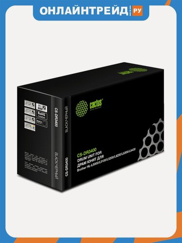Изображение товара Блок фотобарабана Cactus CS-DR3400 черный ч/б:30000стр. для HL-L5000/L5100/L5200/L6250/L6300/L6400