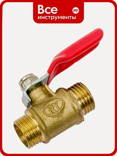 Изображение товара Шаровой кран Pegas Pneumatic 4408, латунь, наружная резьба, 1/4"