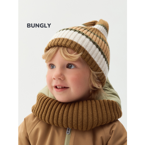 фото Снуд bungly для мальчиков, единый, бежевый