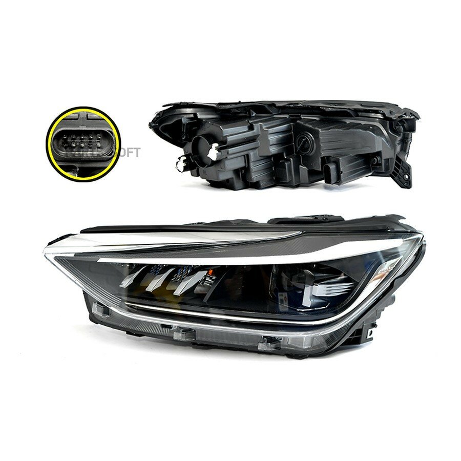 Фара левая LED Baic U5 Plus (2021-) от официального дистрибьютора, SCHOFFER, артикул SHF12263