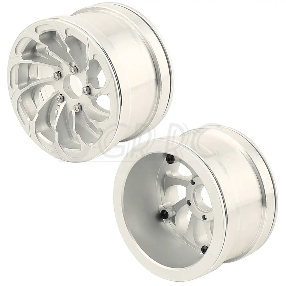 Колесные диски Axial Wraith 2.2" Silver 2PCS