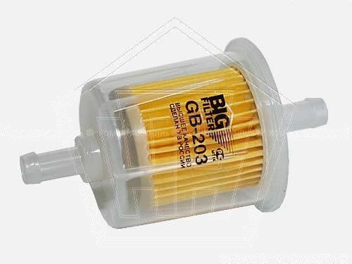 Фильтр топливный пластик, штуцер 8 мм big (gb-203)