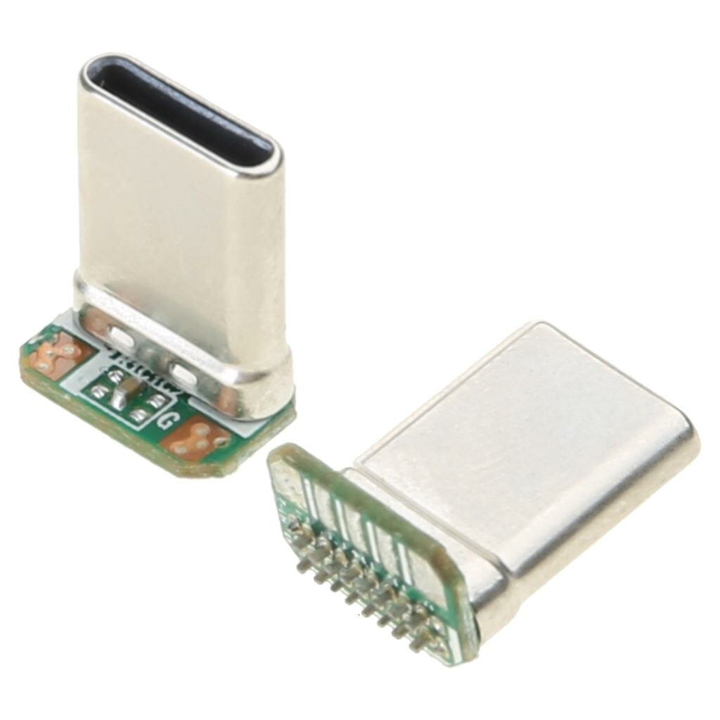 Разъем USB 2.0 для печатной платы, Up - Штекер типа C