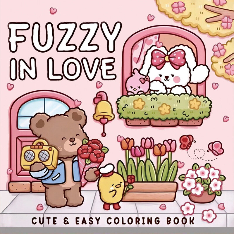 SpookyCutie Monster Series Книга для раскрашивания Неясная любовь - Творческое занятие для детей