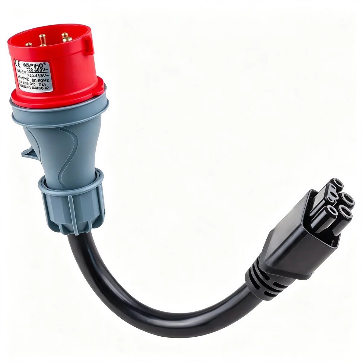 Адаптер CEE 3Wires 5Pin для Tesla Model S 3 X Y Gen 2, универсальный мобильный коннектор для зарядки электромобилей, 32A, красный адаптер