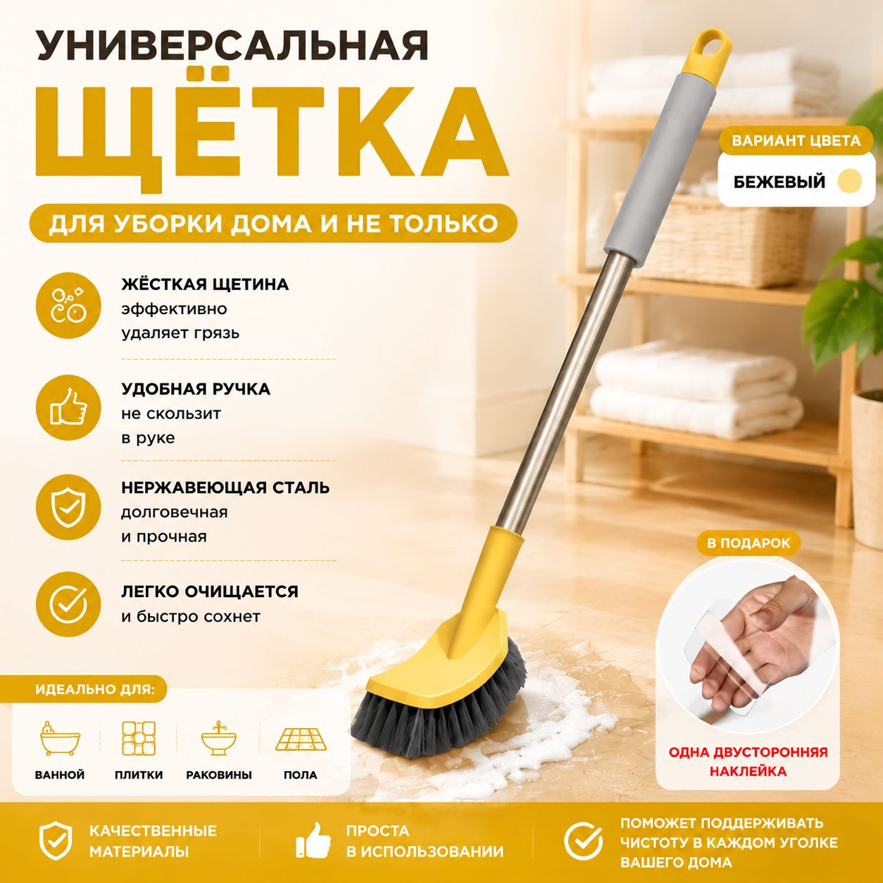 Serendipia Щетка для уборки, 1 шт