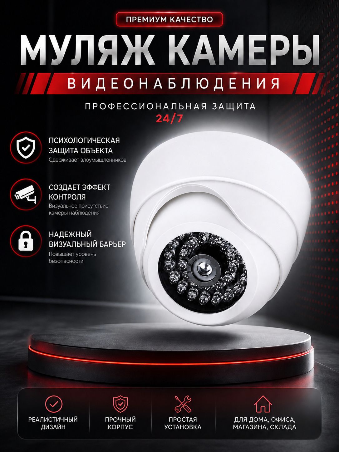 Муляж камеры видеонаблюдения