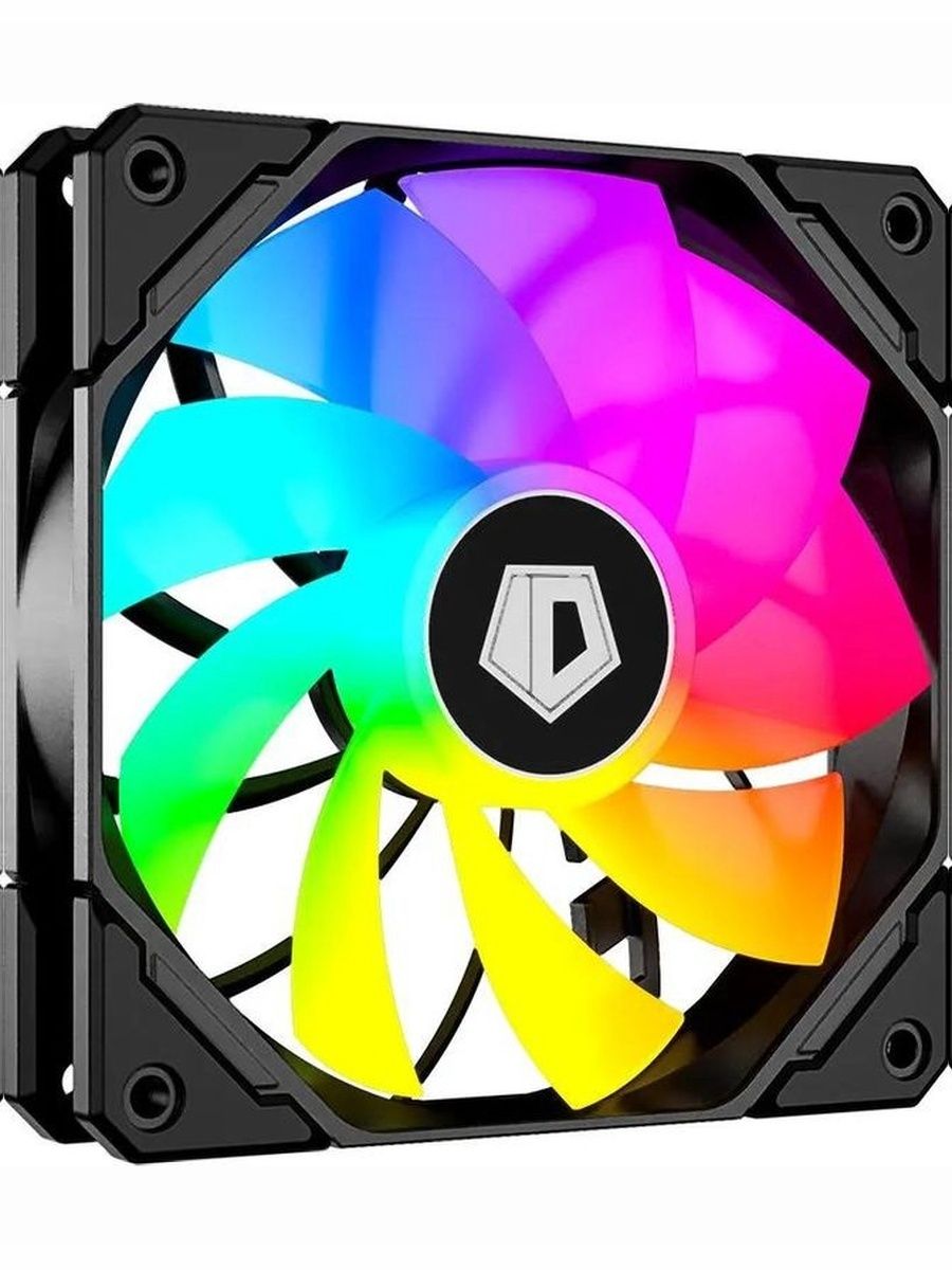 Вентилятор ID-COOLING TF-12025 Pro Reverse, 120мм, 4-pin, 1800об/мин, 35.2 дБ, ARGB, черный, Ret