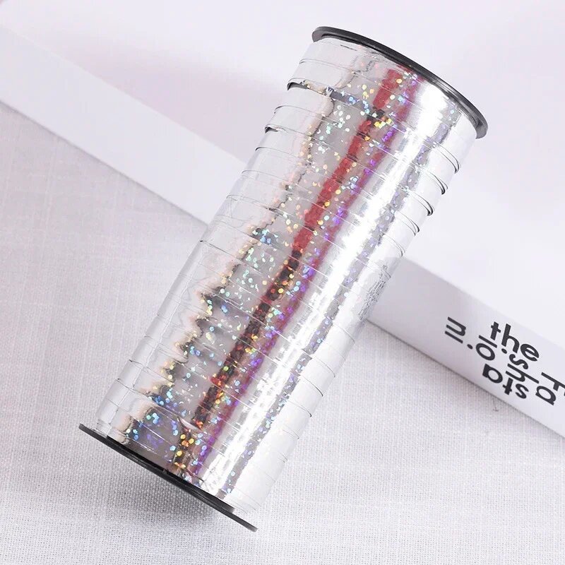 Лента для керлинга WyFeay, золотая, 5 мм х 100 ярдов Laser Silver