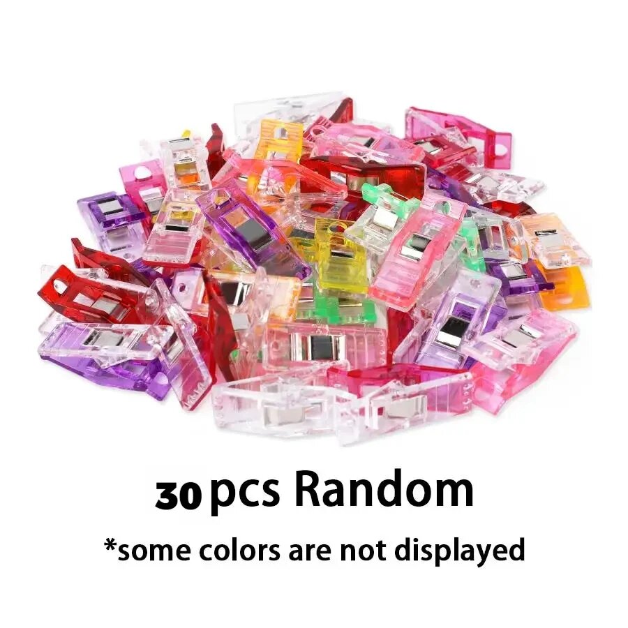 30шт цветные зажимы для ткани, random color