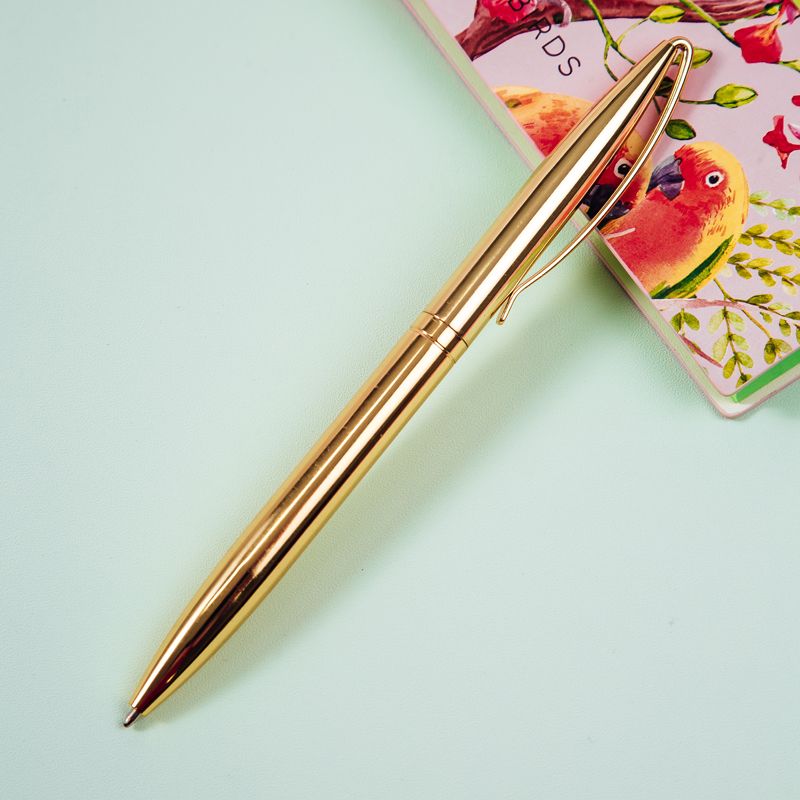 Ручка шариковая автоматическая MESHU "Gold" синяя