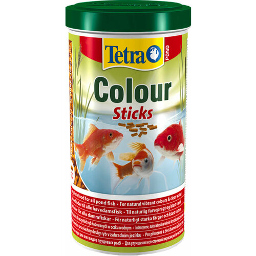 корм для рыб tetra pond sticks 1 86 кг TETRA POND COLOUR STICKS корм палочки для прудовых рыб для усиления окраса (1 л х 2 шт)