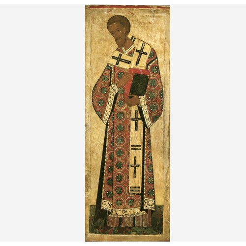 Святой Иоанн Златоуст деревянная икона на левкасе 26 см икона святой иоанн златоуст 21 х 29 см