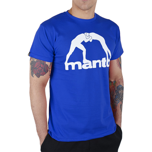 Футболка Manto, силуэт полуприлегающий, размер M, синий