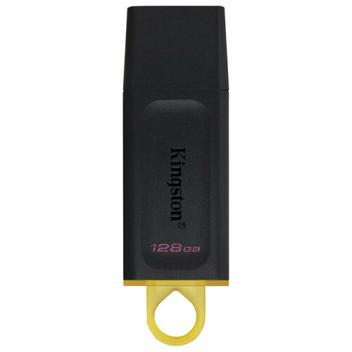 Флеш-диск 128GB KINGSTON DataTraveler Exodia, разъем USB 3.2, черный/желтый, DTX/128GB, 513639