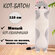 Мягкая игрушка "Кот-батон", серый, 110 см