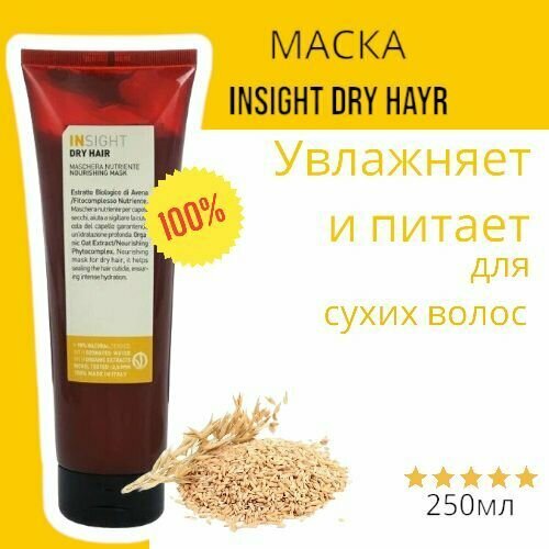 Insight Dry Hair Увлажняющая маска для сухих волос, 250 мл