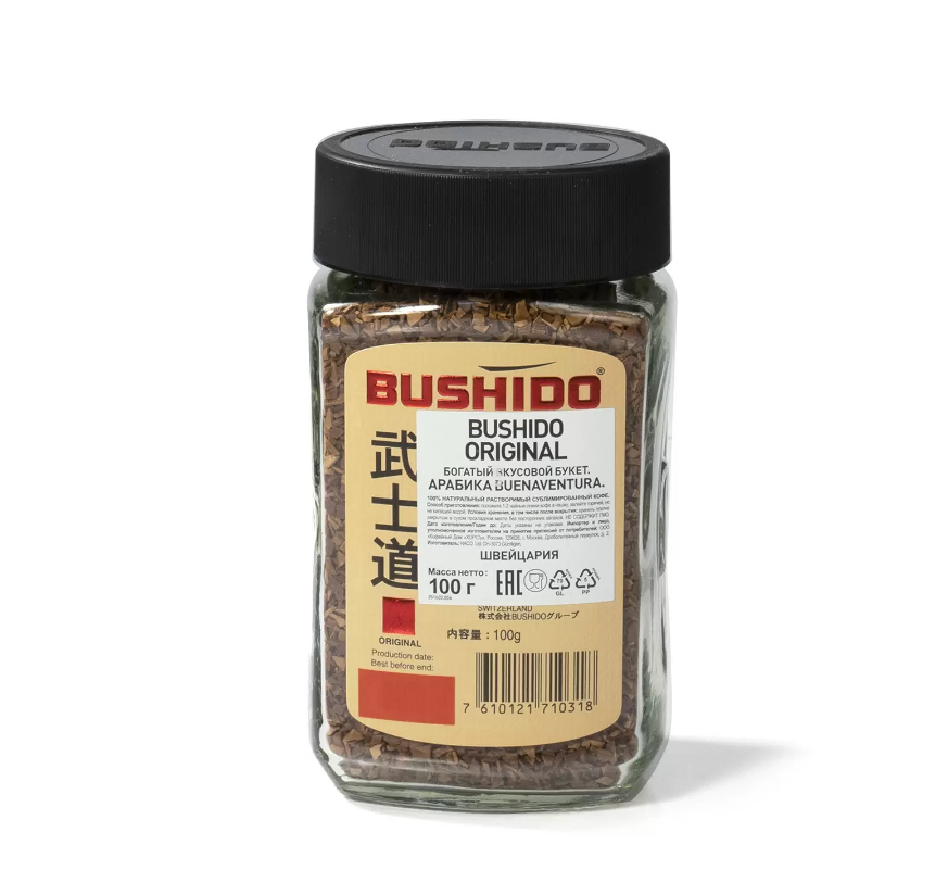 Кофе Bushido растворимый Original, 100 г